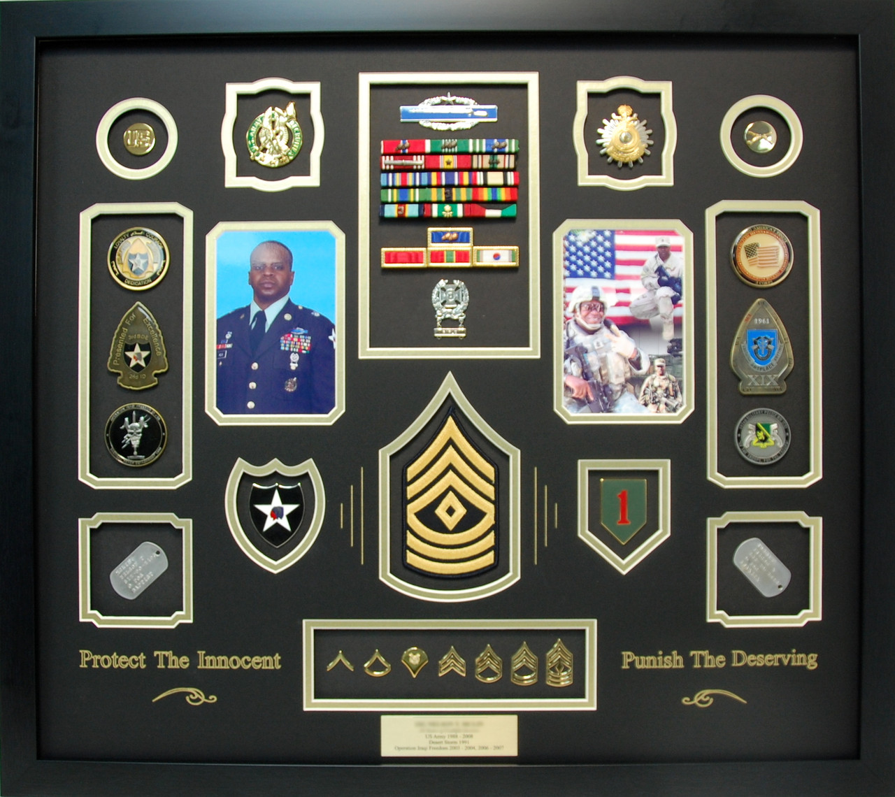 army retirement shadow box