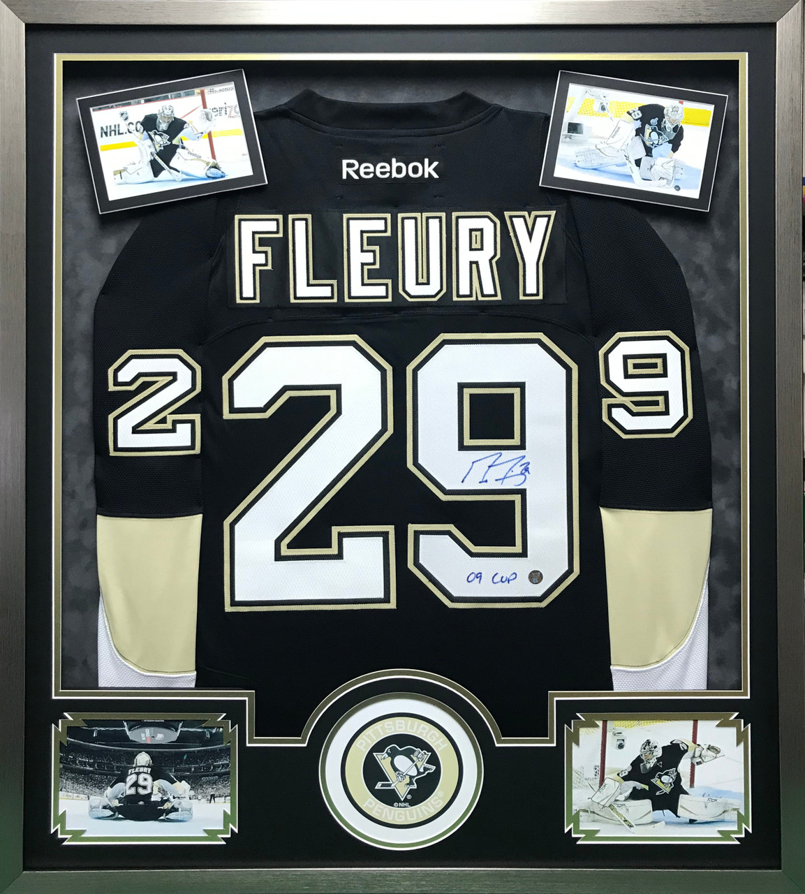 Pittsburgh Penguins Hockey Autographed Jersey Display Frame