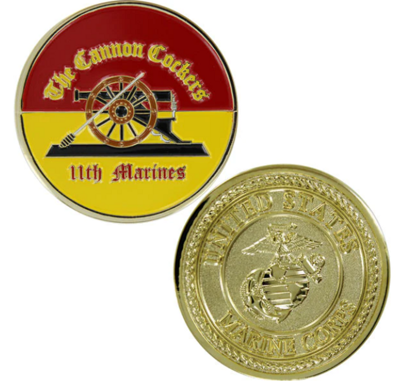 Marine Corps Challenge Coin 11th Marines Cannon Cockers