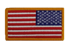 Military Reverse IR Flag Velcro Patch - Venture Surplus