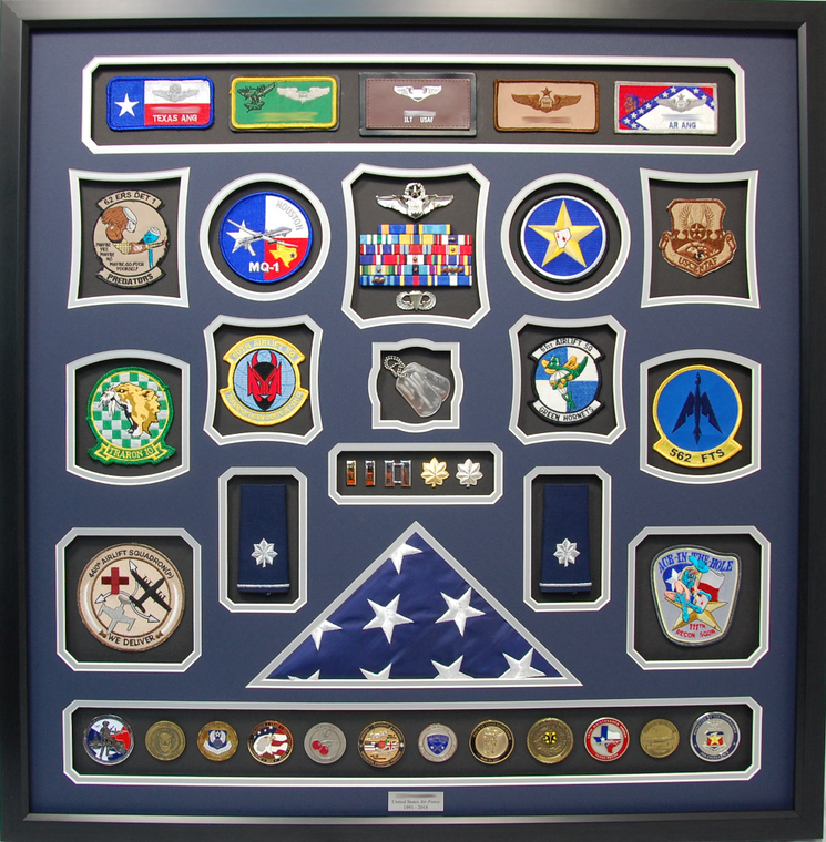 U.S. Air Force Pilot Shadow Box Display
