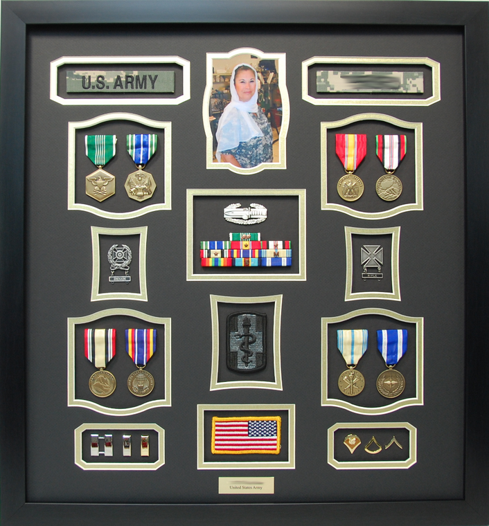 U.S. Army Captain Shadow Box Display