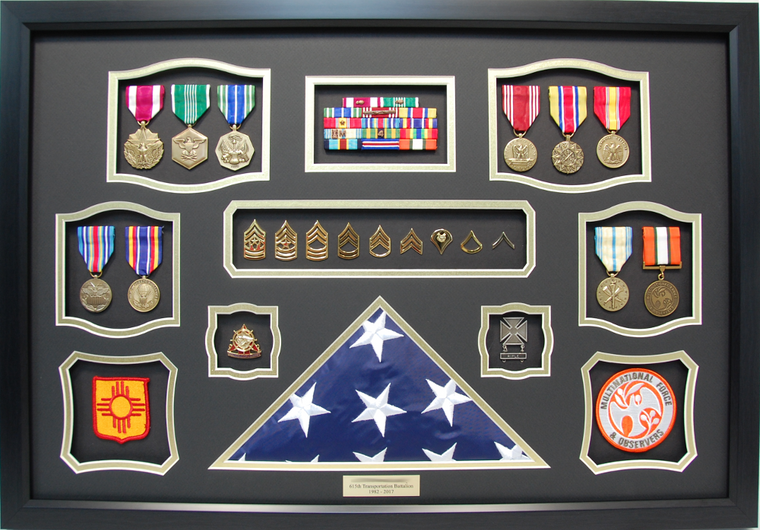 U.S. Army Multinational Force Shadow Box Display