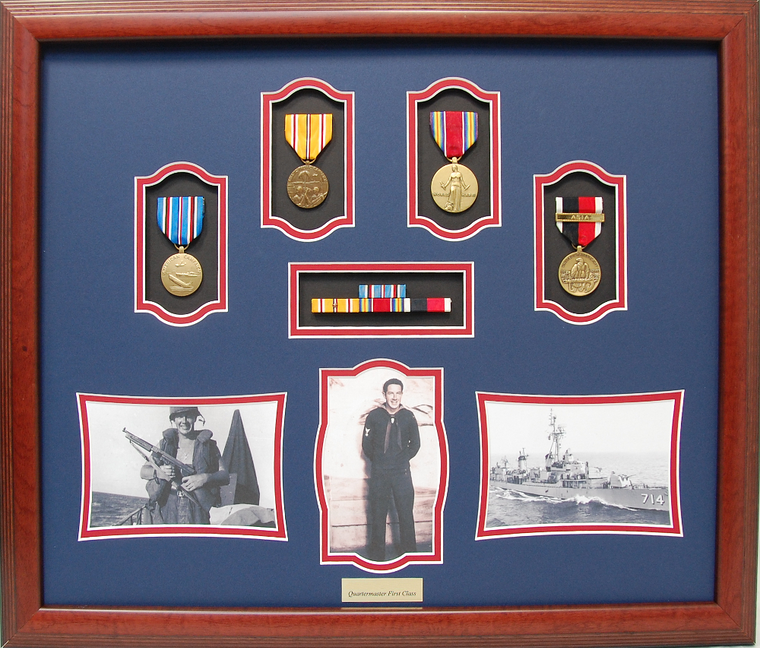World War II Quartermaster Shadow Box Display