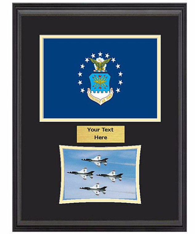 14" x 18" US Air Force Flag Frame w/ 5" x 7" Photo 