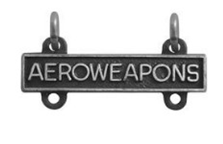 Army Qualification Bar: Aero Weapons - silver oxidized finish