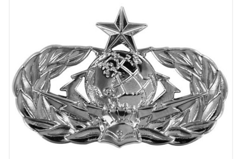 Air Force Badge: Cyberspace Support: Senior - regulation size