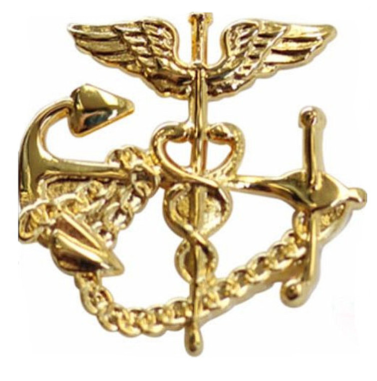 Navy Collar Device:  U.S. Public Health Service PHS Collar Device: Anchor with Caduceus