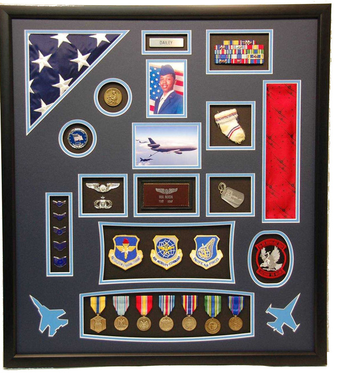 U.S. Air Force Flag Shadow Box Display Frame