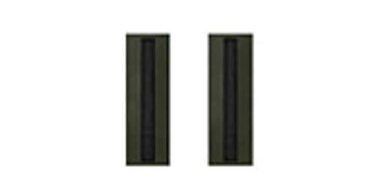 Army Officer Rank Insignia: Warrant Officer 5 - black metal