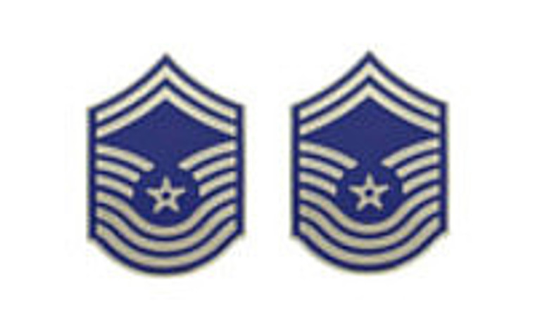 Air Force Enameled Chevron: Senior Master Sergeant- pair