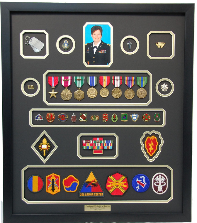 U.S. Army Chaplain Shadow Box Display Frame