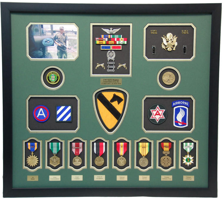 United States Army 1st Cavalry Shadow Box Display