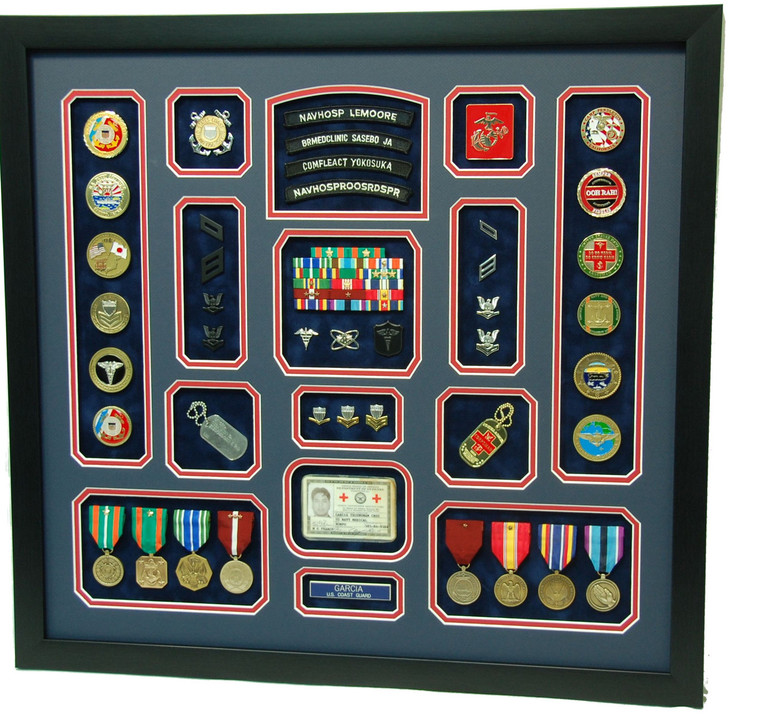 United States Coast Guard Shadow Box Display Frame