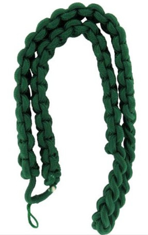 Army Shoulder Cord: 2723 Interwoven One Color Kelly Green