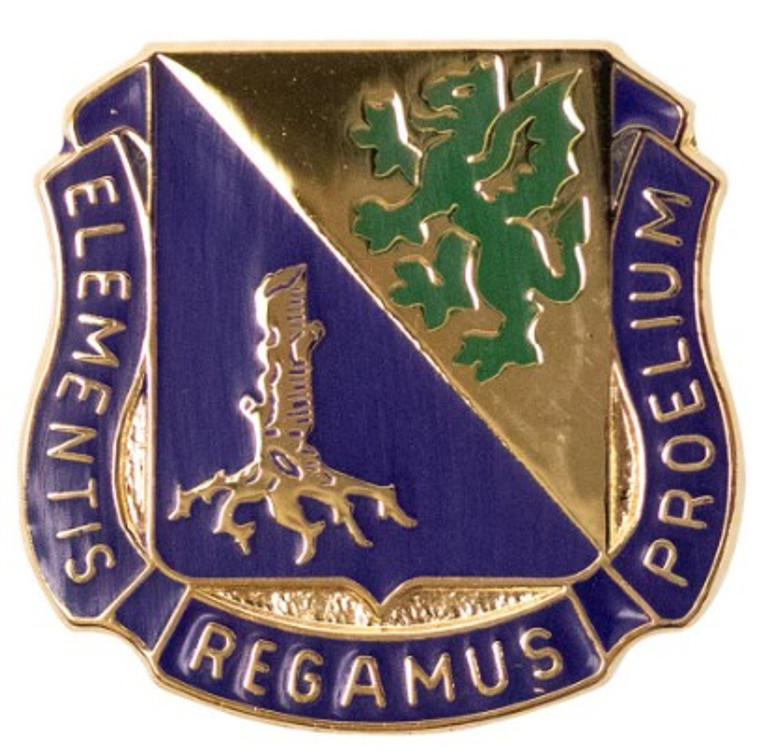 Army Corps Crest: Chemical - Elementis Regamus Proelium- each