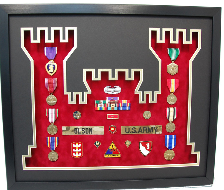 United States Army Engineers Display Shadow Box