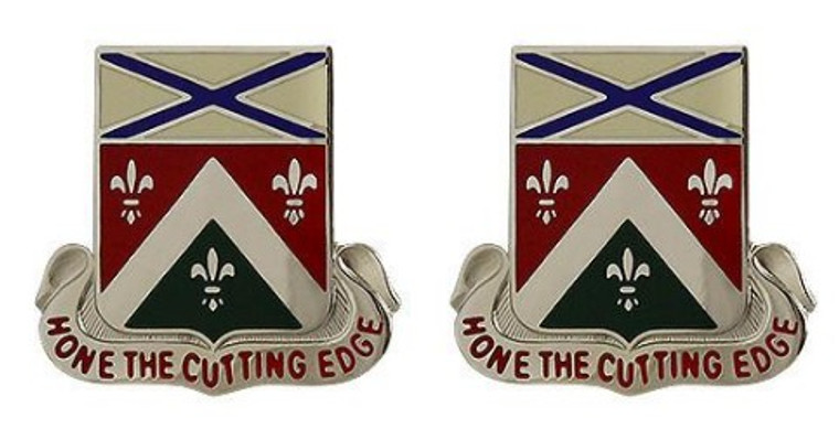 Army Crest: 148th Support Battalion: Georgia Army National Guard- pair