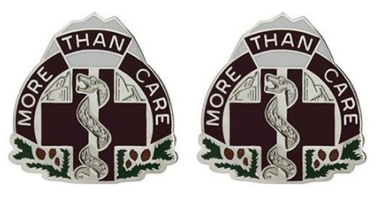 Army Crest: 1984th Hospital - More Than Care- pair