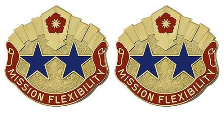 Army Crest: 19th Support Command - Mission Flexibility- pair