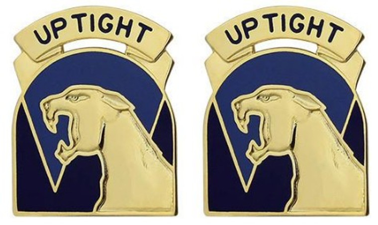 Army Crest: 214th Aviation Battalion - Up Tight- pair