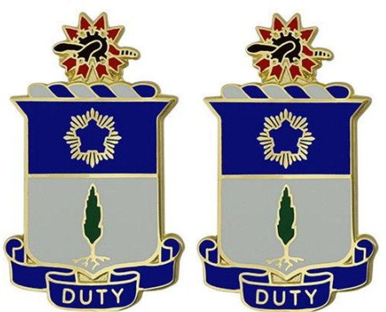 Army Crest: 21st Infantry Regiment – Duty- pair