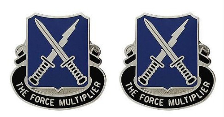 Army Crest: 301st Military Intelligence - The Force Multiplier- pair