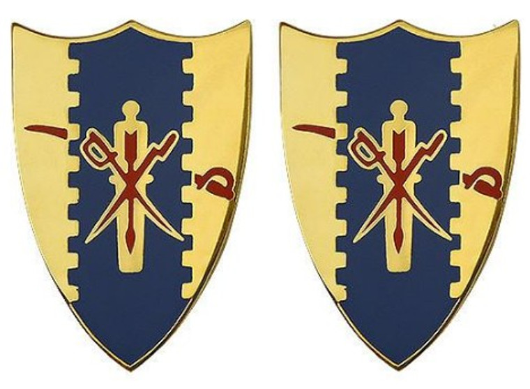 Army Crest: 4th Cavalry Regiment- pair
