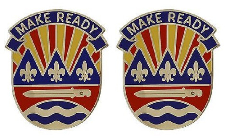 Army Crest: 75th Training Command - Make Ready- pair