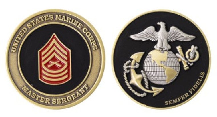 Marine Corps Coin: Master Sergeant 1.75"