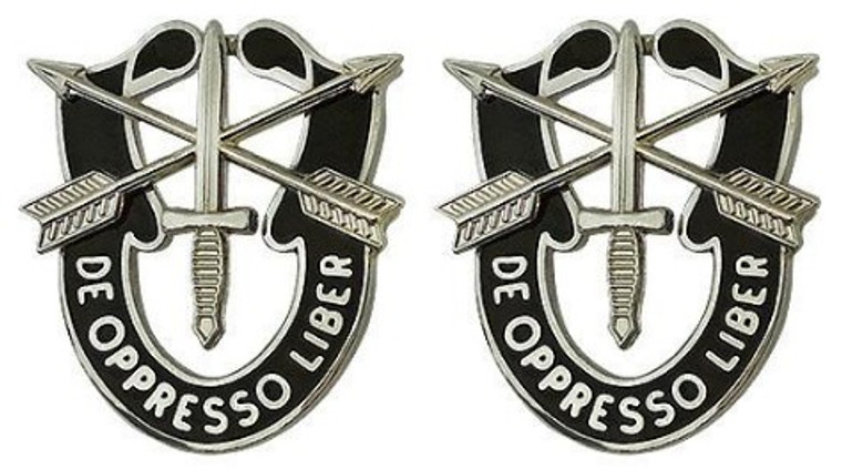 Army Crest: First Special Forces - De Oppresso Libe- pair
