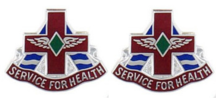 Army Crest: MEDDAC Fort Huachuca - Service for Health- pair