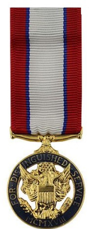 Army Distinguished Service Miniature Medal- 24k Gold Plated 