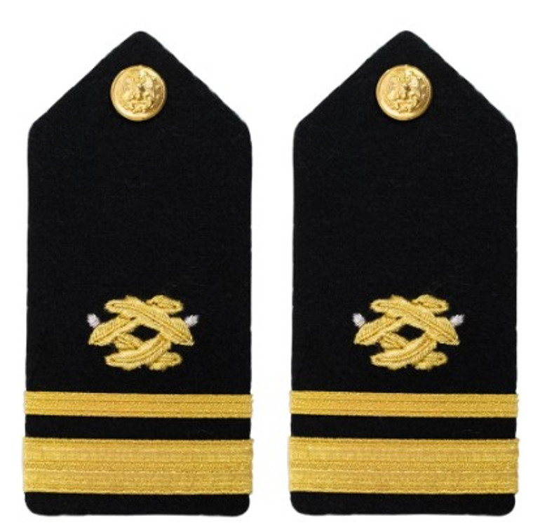 Navy Lieutenant Junior Grade Hard Shoulder Board- Civil Engineer – female