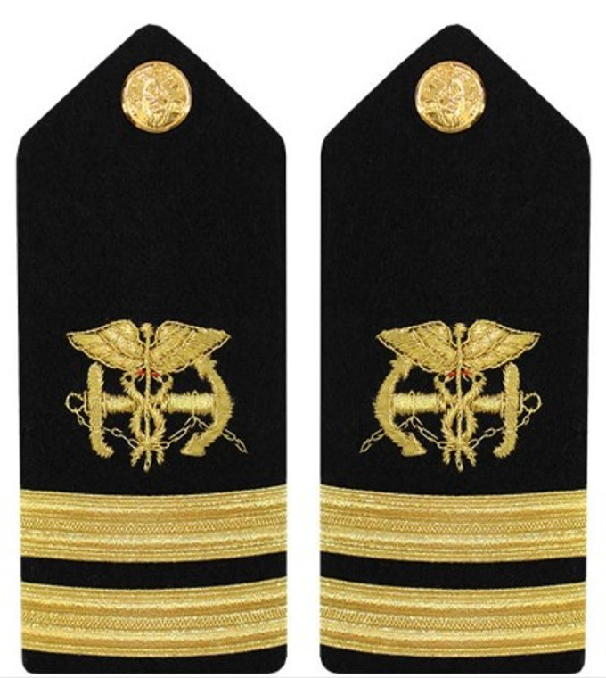 Navy Lieutenant Hard Shoulder Board- Public Health Service