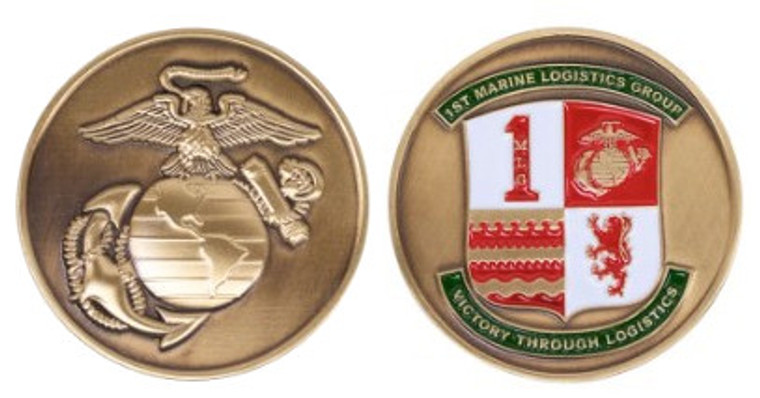 Marine Corps Coin 1st Marine Logistics Group