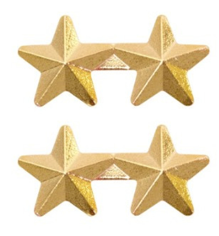 Ribbon Attachment 5/16” Two Star Gold - pair  