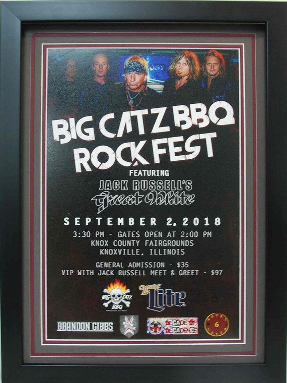 Big Catz BBQ RockFest Poster Frame
