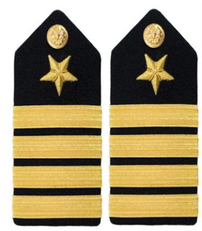 Navy Captain Hard Shoulder Board- Line- female