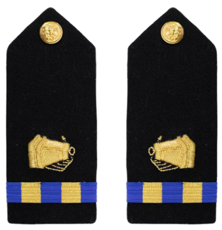 Navy Warrant Officer 2 Hard Shoulder Board- Photographer