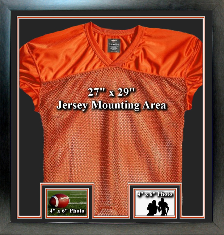 Sports Jersey Frame w/2 Landscape Photo Windows Merged