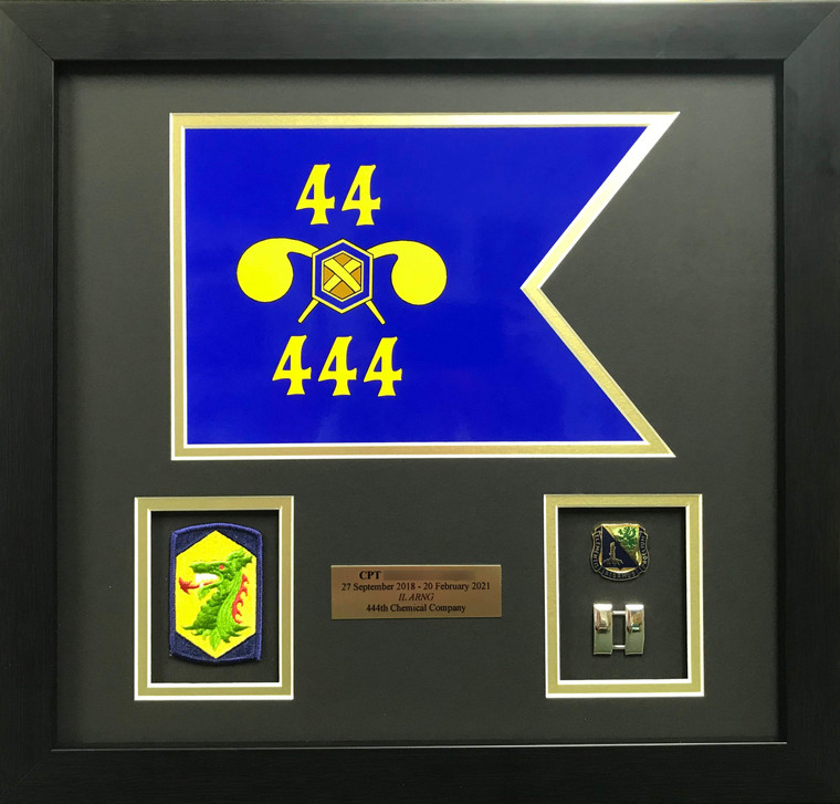 United States Army Guidon Shadow Box Display