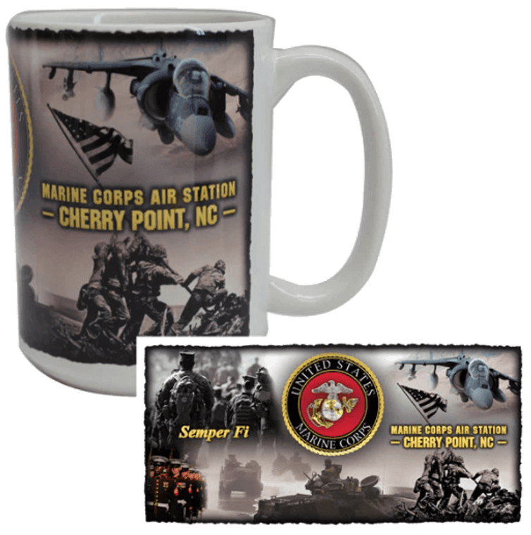 Marine Corps Mug-  Marine Corps Air Station Cherry Point, NC