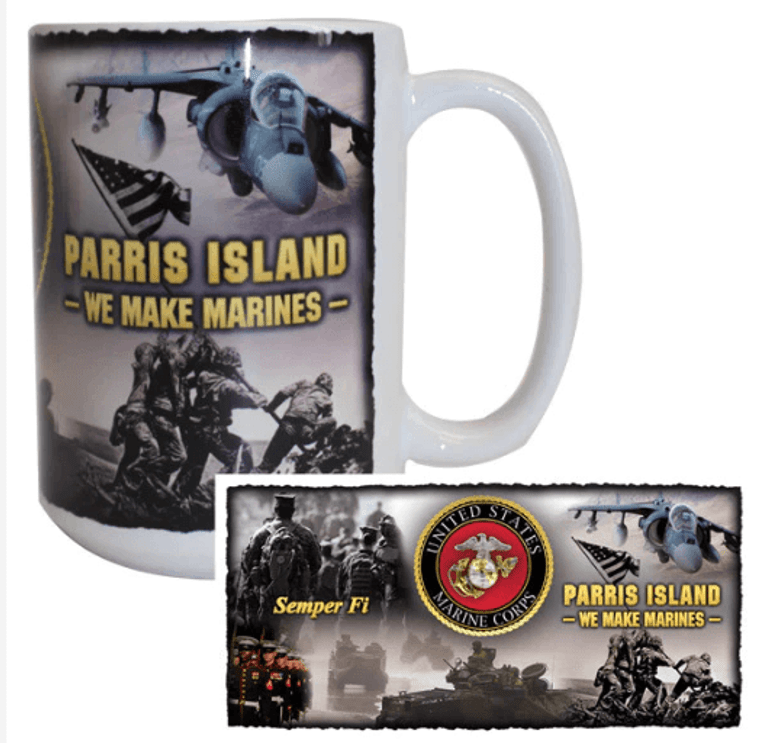 Marine Corps Mug- MCRD Parris Island- We Make Marines