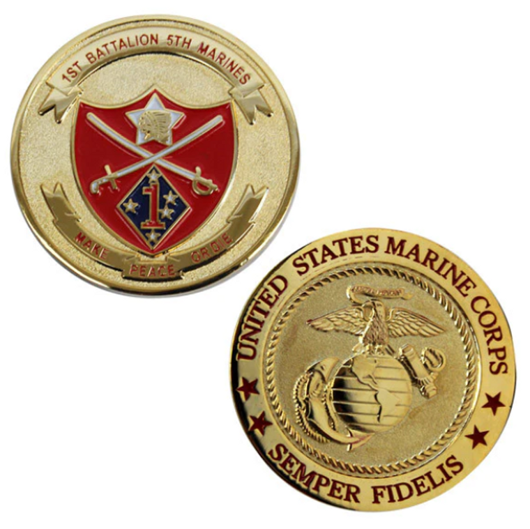 Marine Corps Coin 1st Battalion 5th Marines