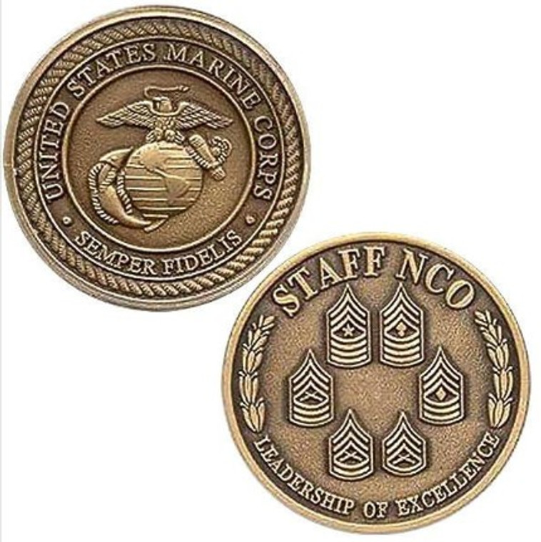 Marine Corps Challenge Coin Staff Non Commissioned Officer