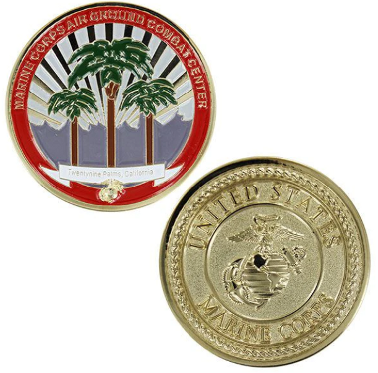 Marine Corps Challenge Coin Marine Corps Base 29 Palms

