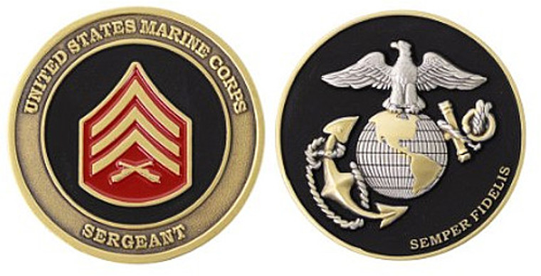 Marine Corps Challenge Coin Sergeant