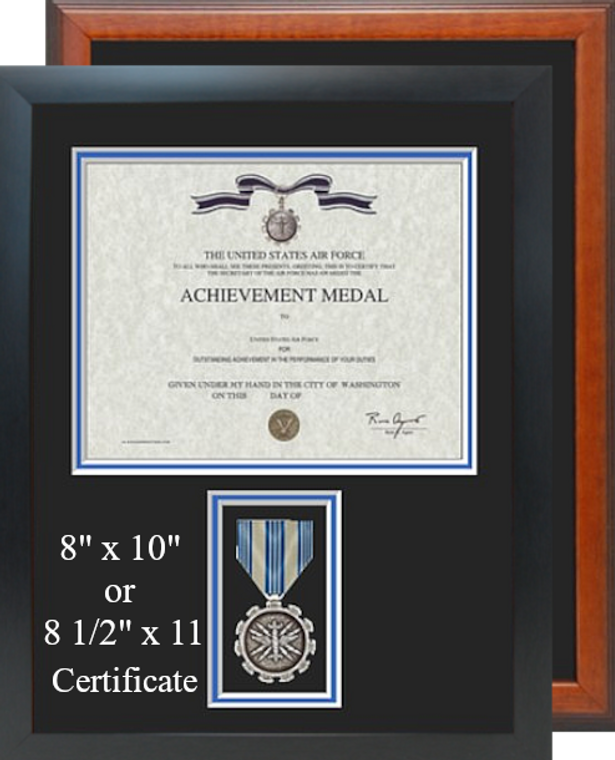 Air Force Achievement Certificate Frame