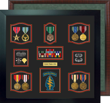 11 X 9 Military Pin and Medal Display